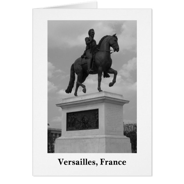 Statue at Versailles (blank) OBS Kort (Framsidan)