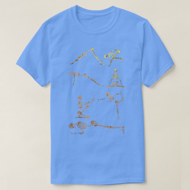 Statue Bone Stretchers Halloween Figurin T Shirt (Design framsida)