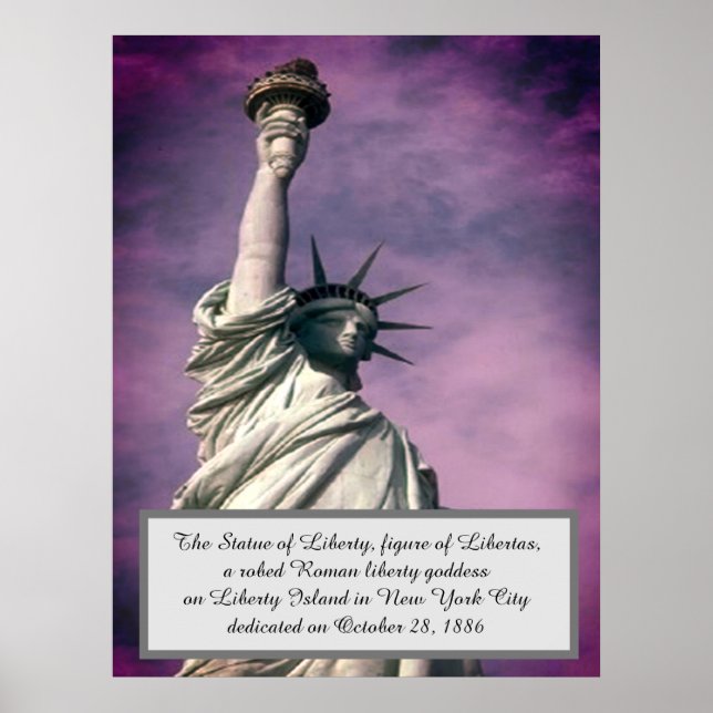 Statue Dam Liberty NY Poster (Framsidan)
