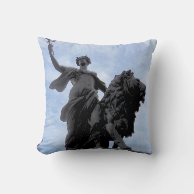 Statue Digital Oil Pillow Kudde (Framsida)