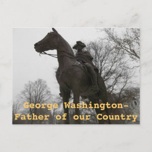 Statue George Washington Morristown New jersey Vykort