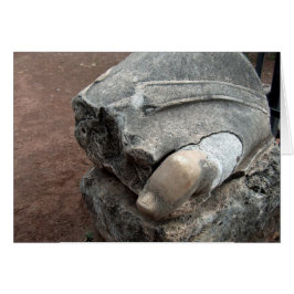 Statue i Roman Ruins Hälsningskort