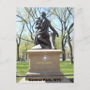 Statue in Central Park Vykort