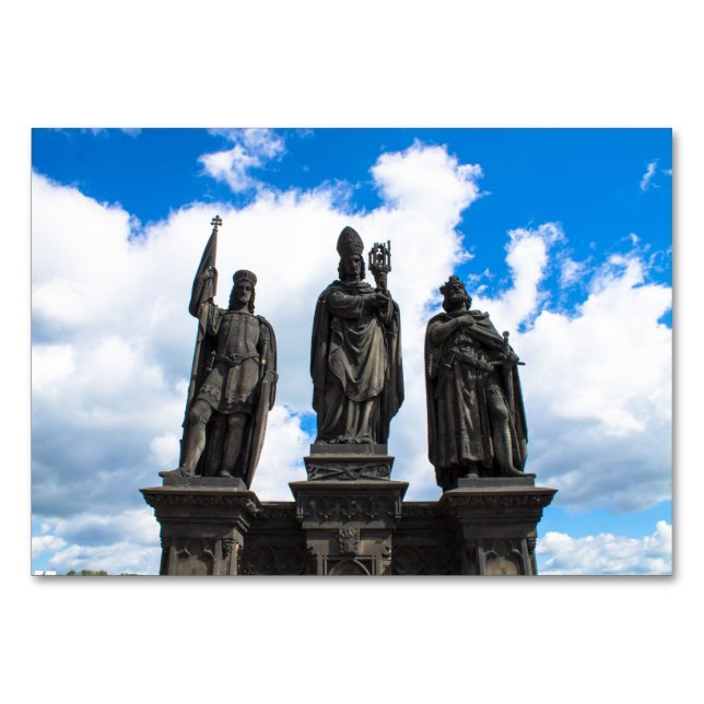 Statue in Charles Bridge Bordsnummer (Framsidan)