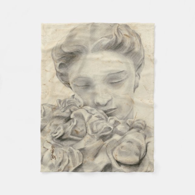 Statue in the Garden I Fleecefilt (Framsidan)