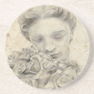 Statue in the Garden I Underlägg Sandsten