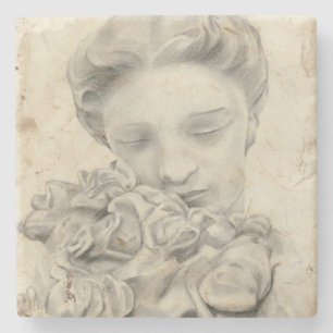 Statue in the Garden I Underlägg Sten