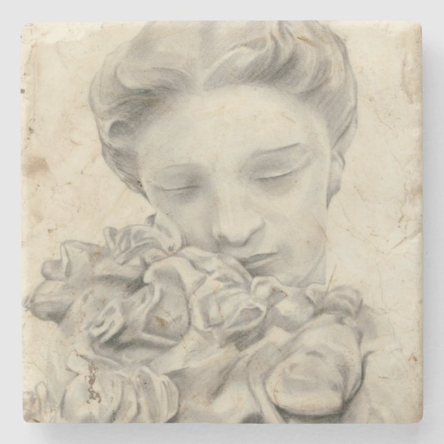 Statue in the Garden I Underlägg Sten (Framsidan)