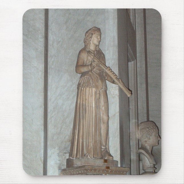Statue in the Vatican Museum in Rom, Italien Musmatta (Framsidan)
