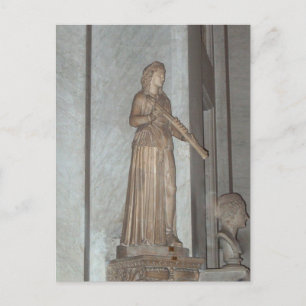 Statue in the Vatican Museum in Rom, Italien Vykort