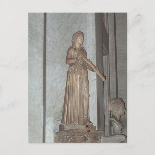 Statue in the Vatican Museum in Rom, Italien Vykort (Framsida)