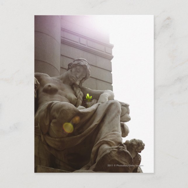 Statue indian nationalmuseet vykort (Framsida)