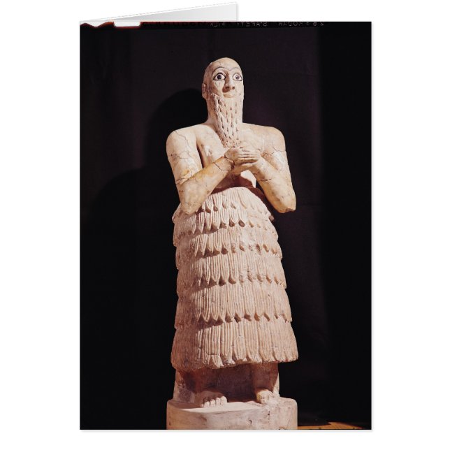 Statue Itur-Shamagen, Kung i Mar Hälsningskort (Framsidan)