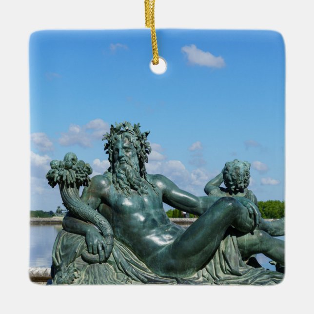 Statue La Loire i Versailles slott Julgransprydnad Keramik (Framsida)