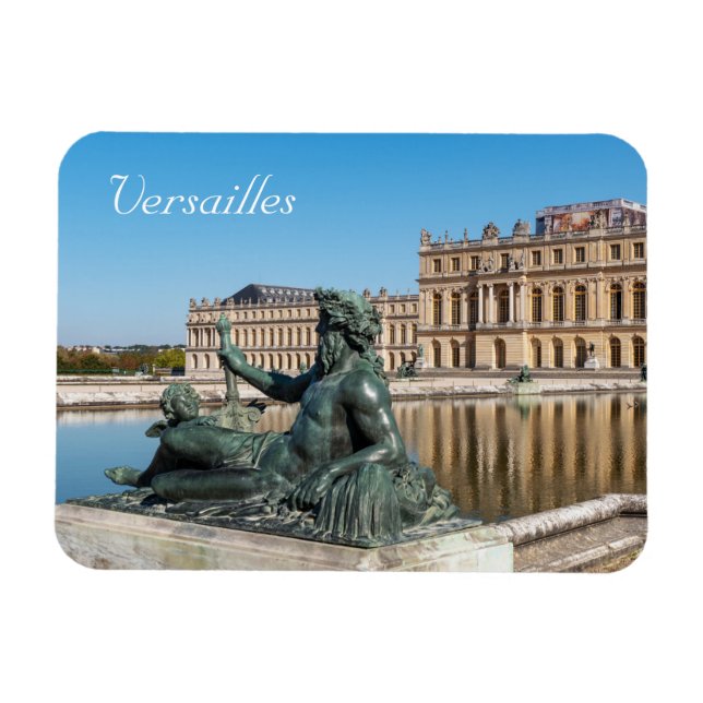 Statue Le Rhone i Versailles slott Magnet (Horisontell)