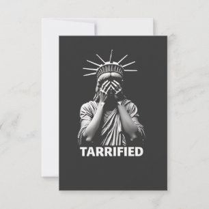 Statue Liberty New York America Tarrified Tack Kort