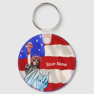 Statue Liberty Nyckelring