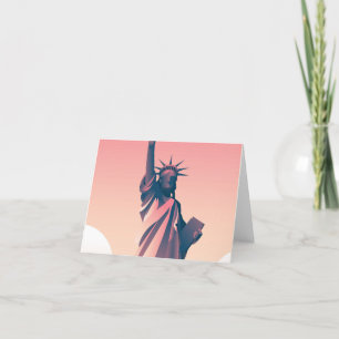 Statue Liberty Tack Kort
