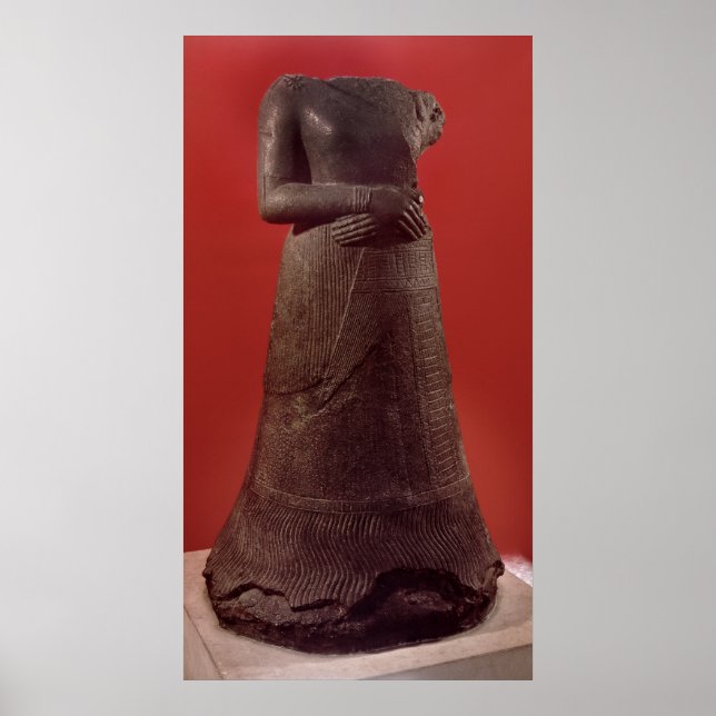 Statue Napirasu, hustru till Elamite Kung Poster (Framsidan)