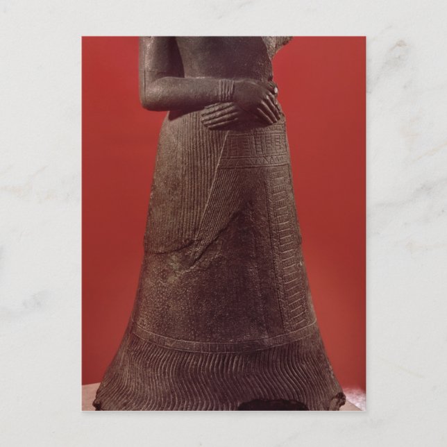 Statue Napirasu, hustru till Elamite Kung Vykort (Framsida)