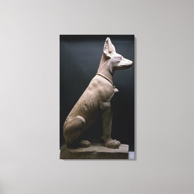 Statue of a Hund, Mesopotamia, c.5000-1000 BC (kal Canvastryck (Framsida)