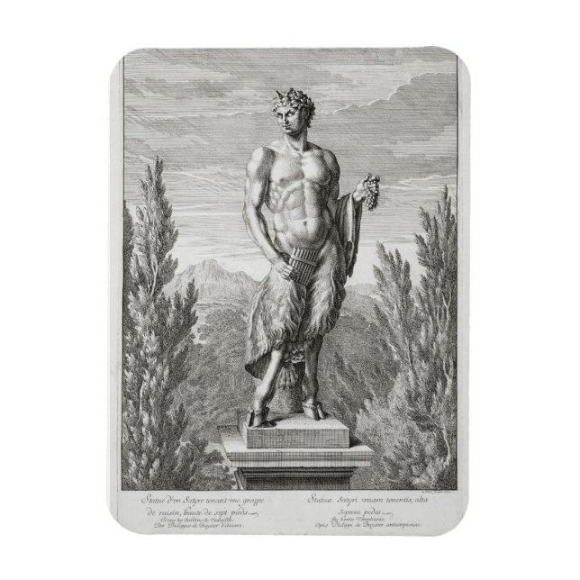 Statue of a Satyr holding a collas, Versa Magnet (Vertikal)