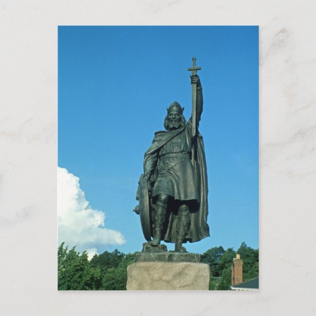 Statue of Alfred the Underbar Vykort (Framsida)