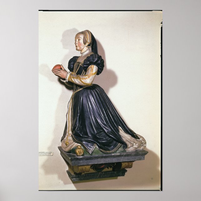 Statue of Antoinette de Fontette Poster (Framsidan)