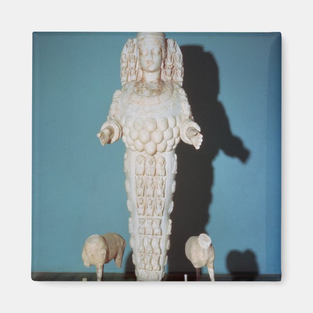 Statue of Artemis with Hunting Hundar, c.AD 135-75 Magnet (Framsidan)