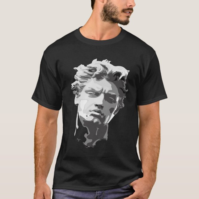 Statue of David by Michelangelo T Shirt (Framsida)