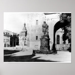 Statue of Johann Sebastian Bach Poster