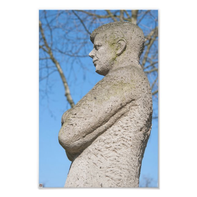 Statue of John F. Kennedy in Bonn Fototryck (Framsidan)