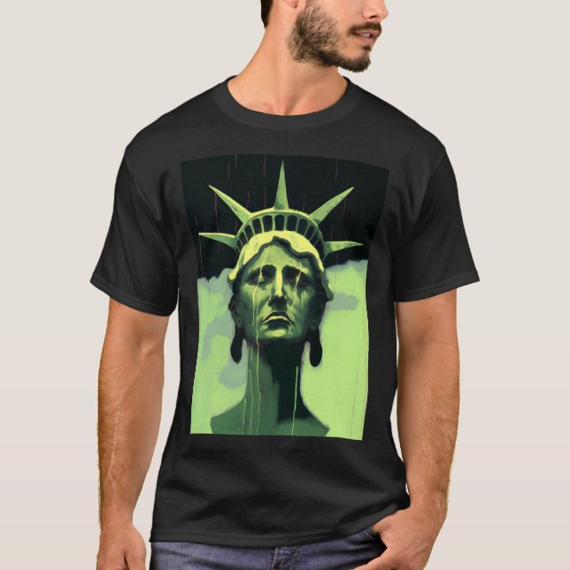 Statue Of Liberty  Artistic Rendering  Lady Libert T Shirt (Framsida)