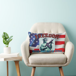 Statue of Liberty Patriotic Sunglasses M4 Rifle Lumbarkudde