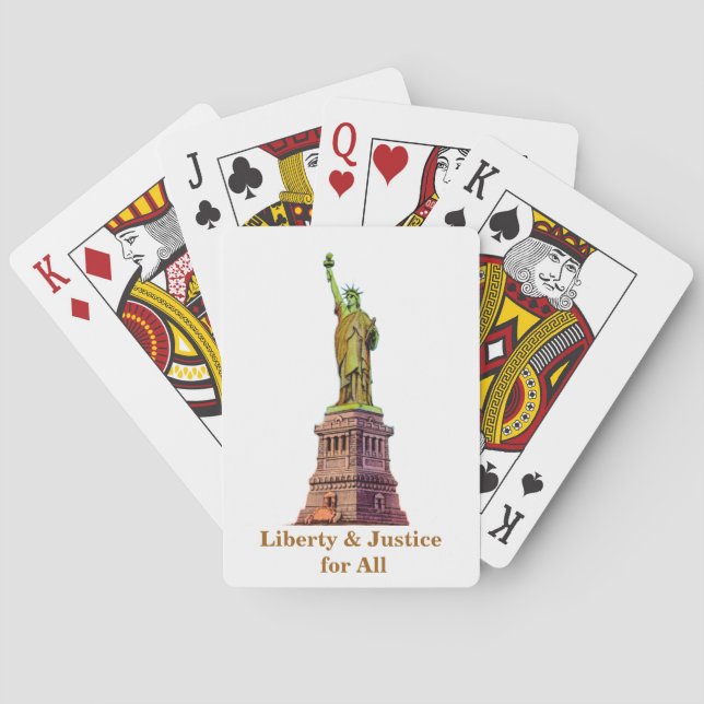 Statue of Liberty Playing Cards Casinokort (Baksidan)