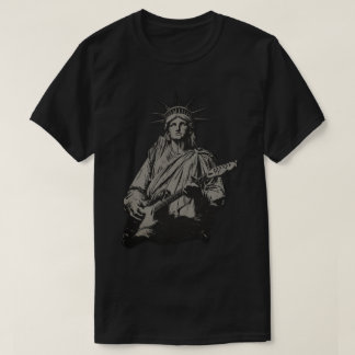 Statue of Liberty Playing Guitar  T Shirt