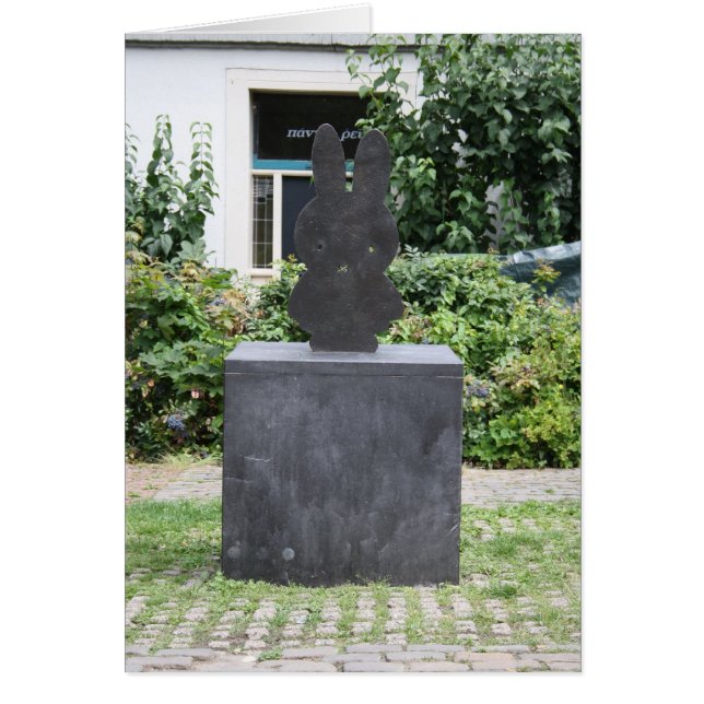 Statue of Miffy Hälsningskort (Framsidan)