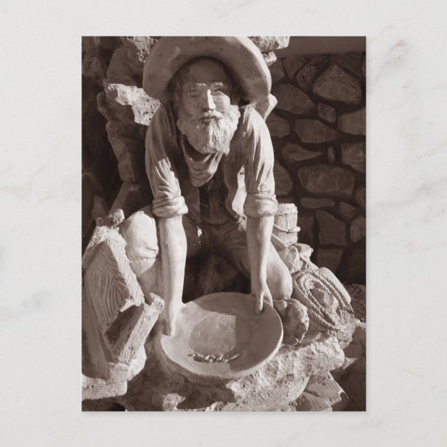 Statue of Miner, Ely, Highway 50 Vykort (Framsida)