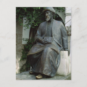 Statue of Moses Maimonides Vykort