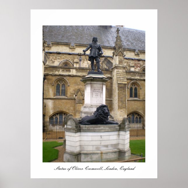 Statue of Oliver Cromwell poster (Framsidan)