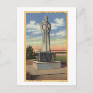 Statue of Padre Garces in Garces Circle Vykort
