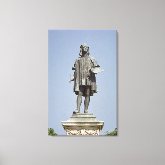 Statue of Raphael Sanzio of Urbino, 1897 Canvastryck (Framsida)