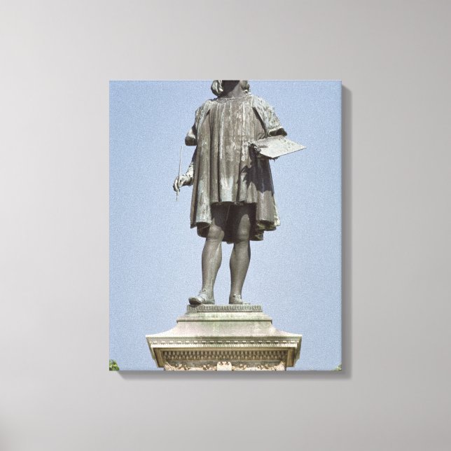 Statue of Raphael Sanzio of Urbino, 1897 Canvastryck (Framsida)