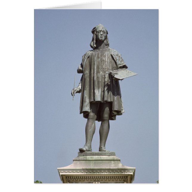 Statue of Raphael Sanzio of Urbino, 1897 Hälsningskort (Framsidan)