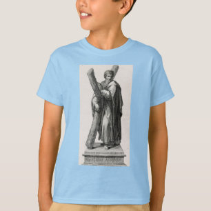 Statue of Saint Andrew Apostle med kor T Shirt