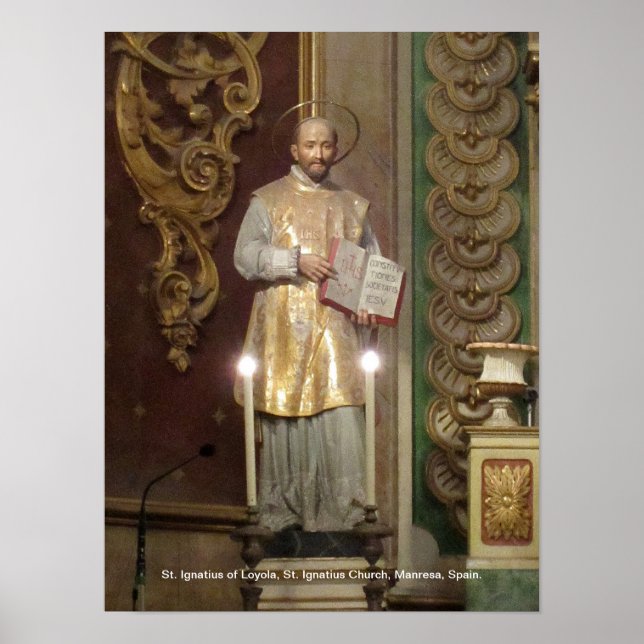 Statue of St. Ignatius of Loyola Poster (Framsidan)