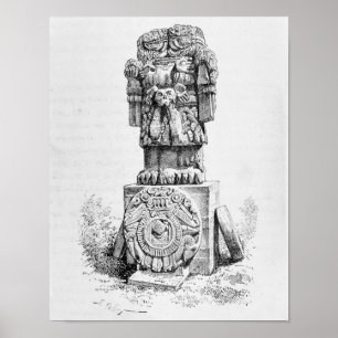Statue of the Goddes Coatlicue Poster