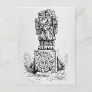 Statue of the Goddes Coatlicue Vykort