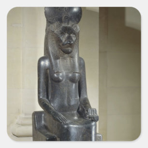 Statue of the lejon-head Sekhmet, från Fyrkantigt Klistermärke