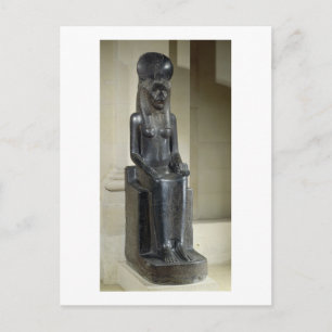 Statue of the lejon-head Sekhmet, från Vykort